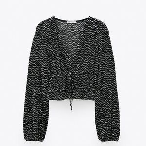 Zara pleated top